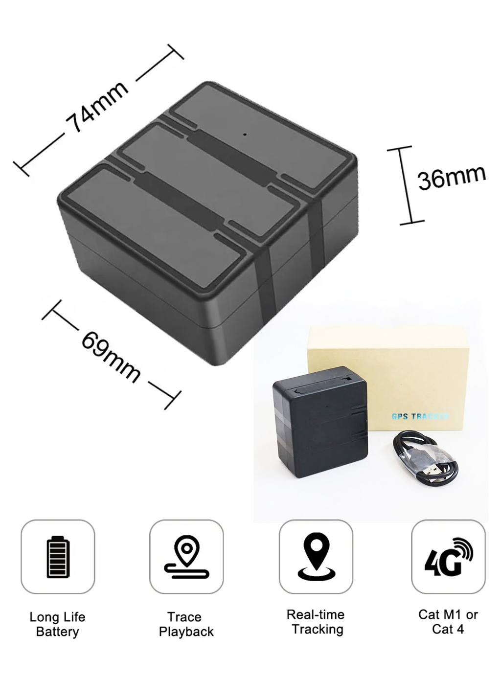 JW-V08 Joswell 2G 3G 4G 5G GPS tracker tracking device trackie for vehicles car truck van lorry asset pet personal