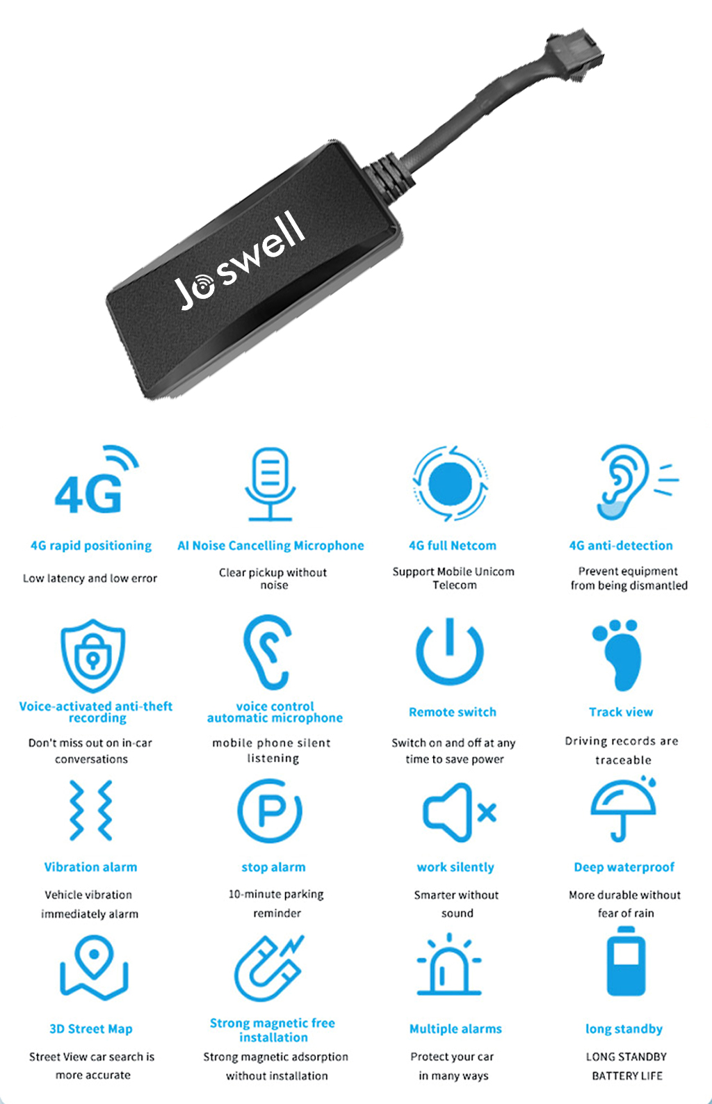 JW-V08 Joswell GPS Tracker Tracking Device